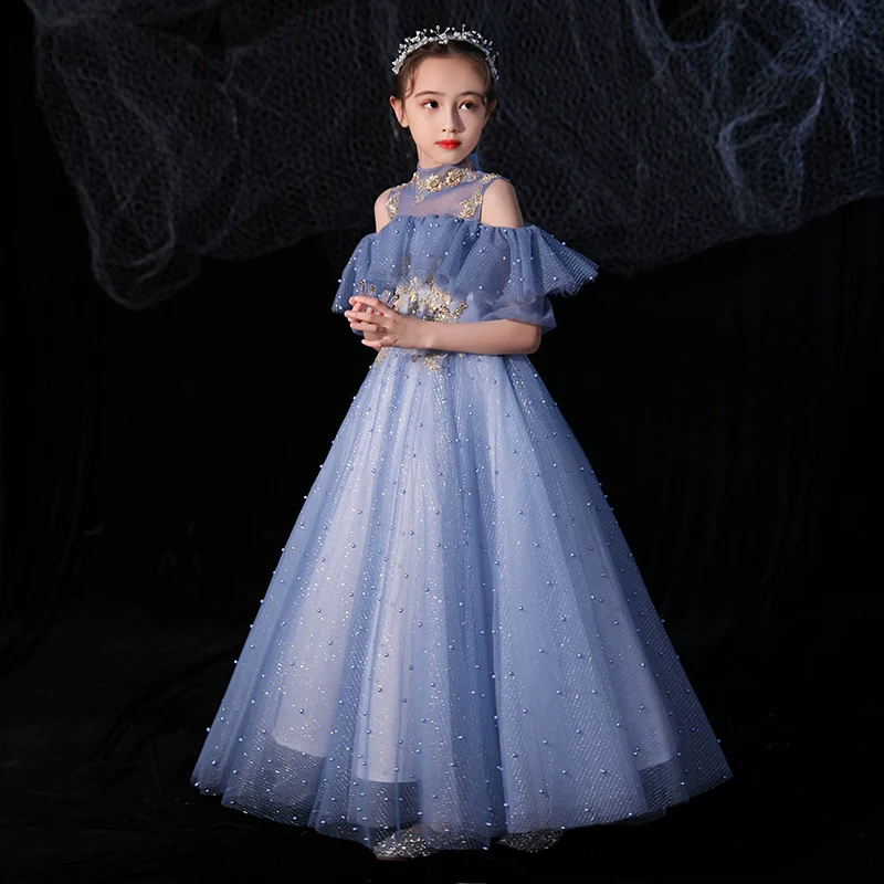 Kids' Elite Evening Dress: Princess Wedding & Piano Performance Costume - Image 2