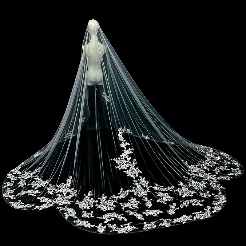 Lace Wedding Veil - Image 3