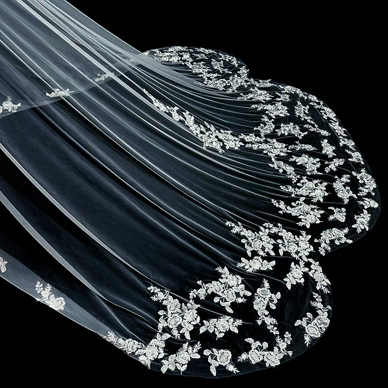 Lace Wedding Veil - Image 5