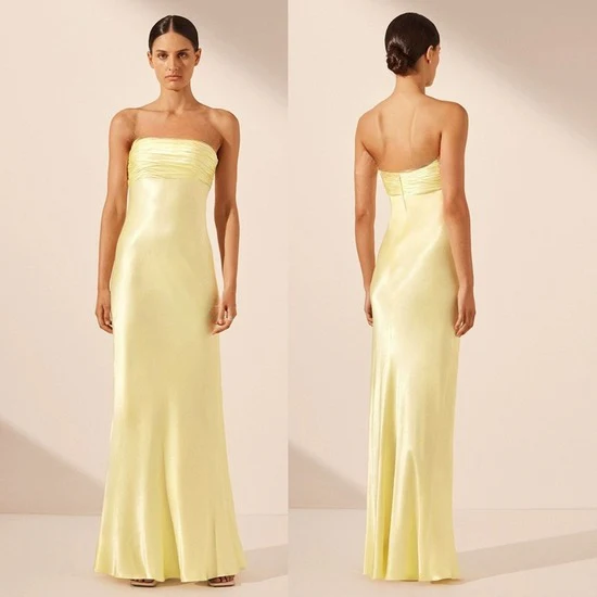 Ladies Elegant Satin Dress - Image 10
