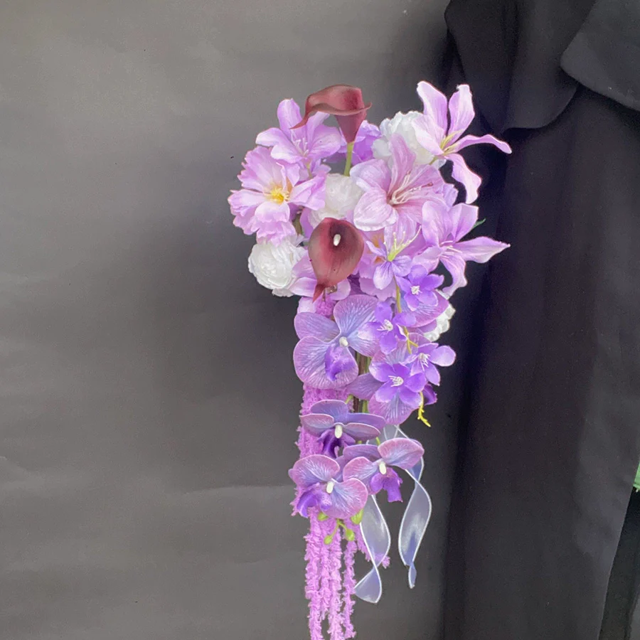 Premium Hand-held Artificial Flower Bouquet – 45×30 cm Color for Weddings - Image 11