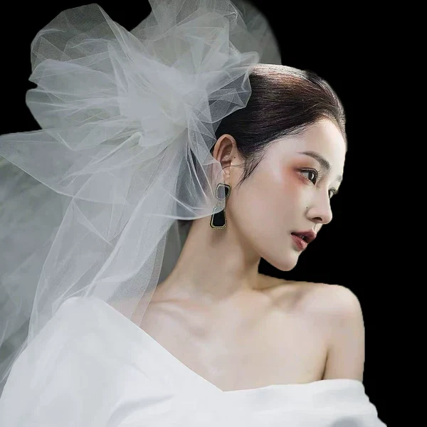 Retro Long Hair Accessory for Bride - Image 5