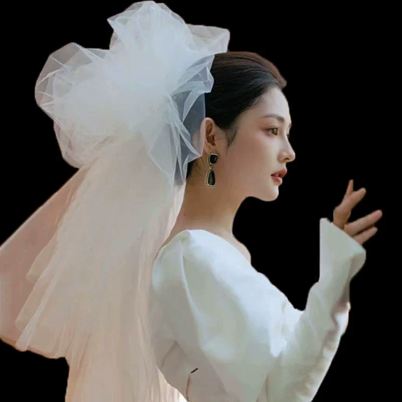 Retro Long Hair Accessory for Bride - Image 6