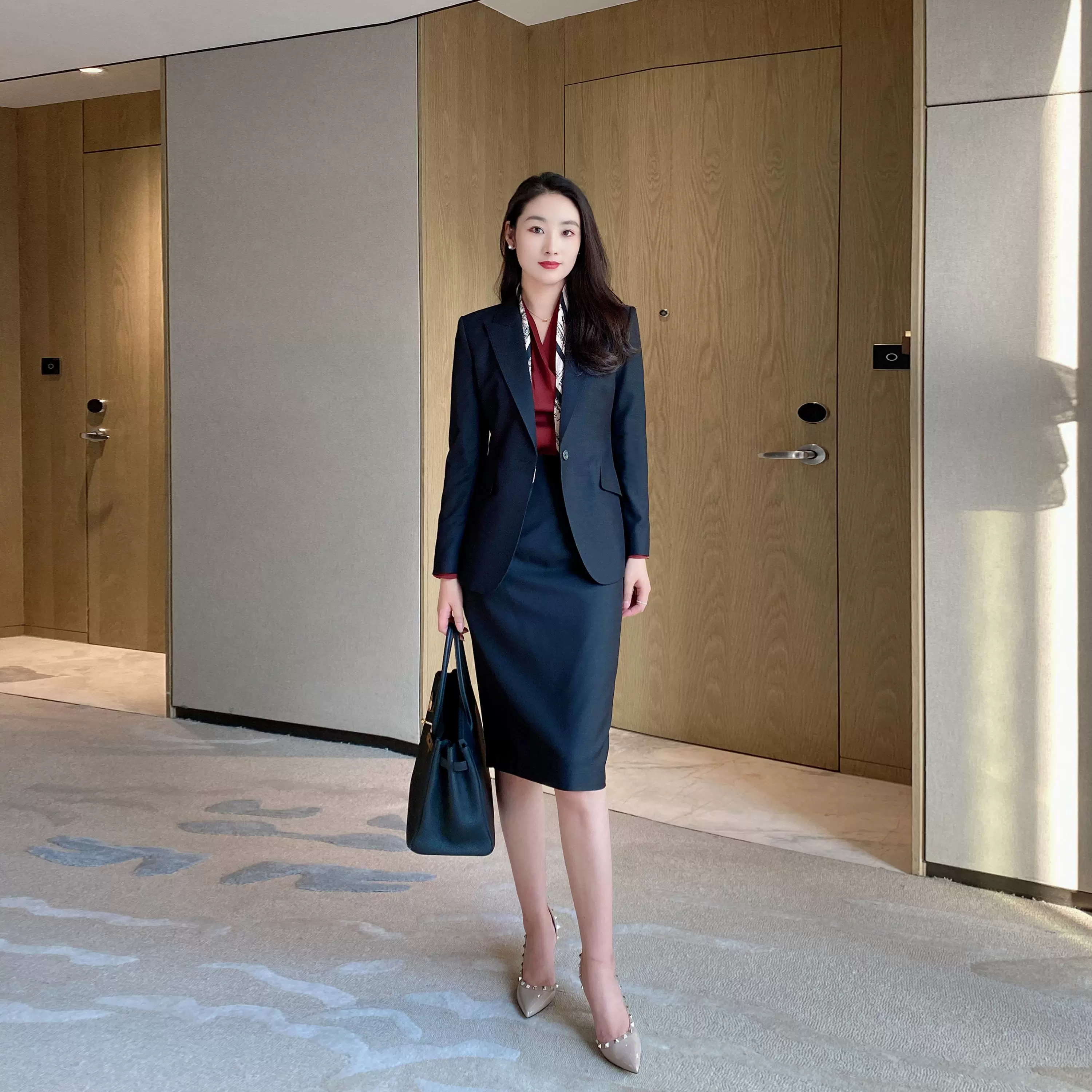 Spring Black Classic Women's Business Suit Set Premium Tailored Two‑Piece - Image 5