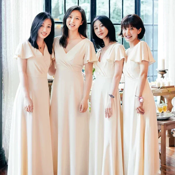 Summer Bridesmaid French Style Plus Size Dress - Image 2