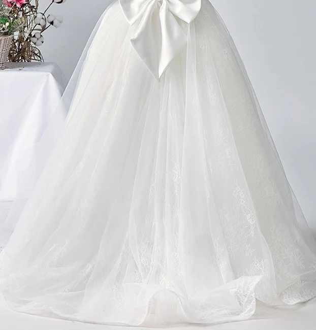 EG-SALE-AME-00203 Tulle Flower Girl Dress - Handmade Custom Occasion Gown - Ame_handmadesg - Image 5