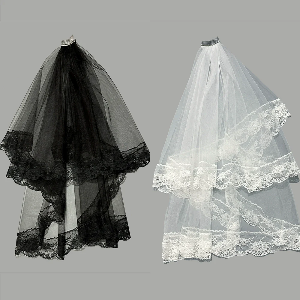 Wedding Black Lace Veil
