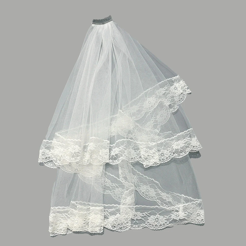 Wedding Black Lace Veil - Image 2
