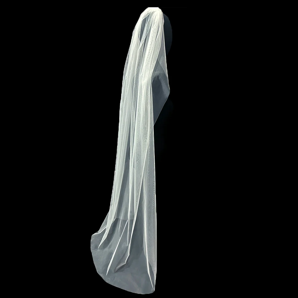 Wedding Fairy Veil 170cm Hair Comb - Image 3