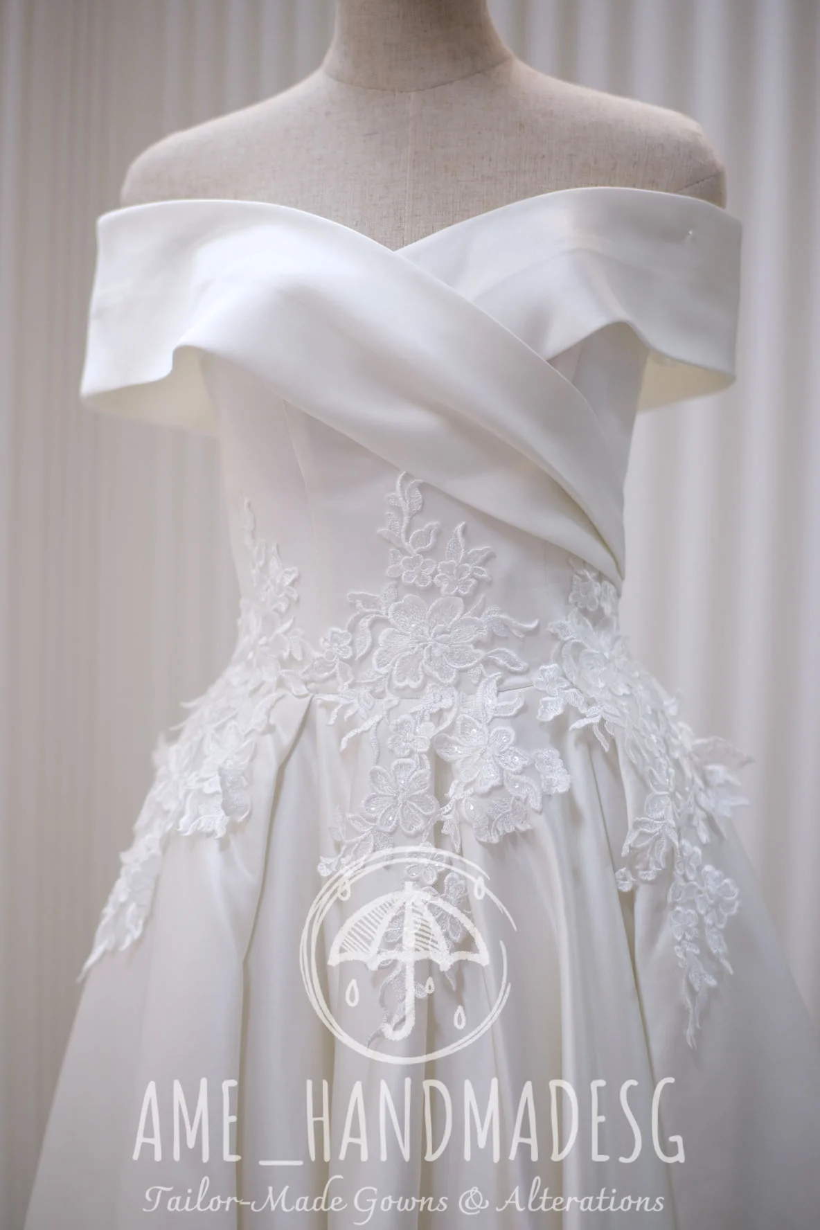 Lux Half Lace Beaded Adjustable Wedding Gown | Ready-to-Wear - Image 6