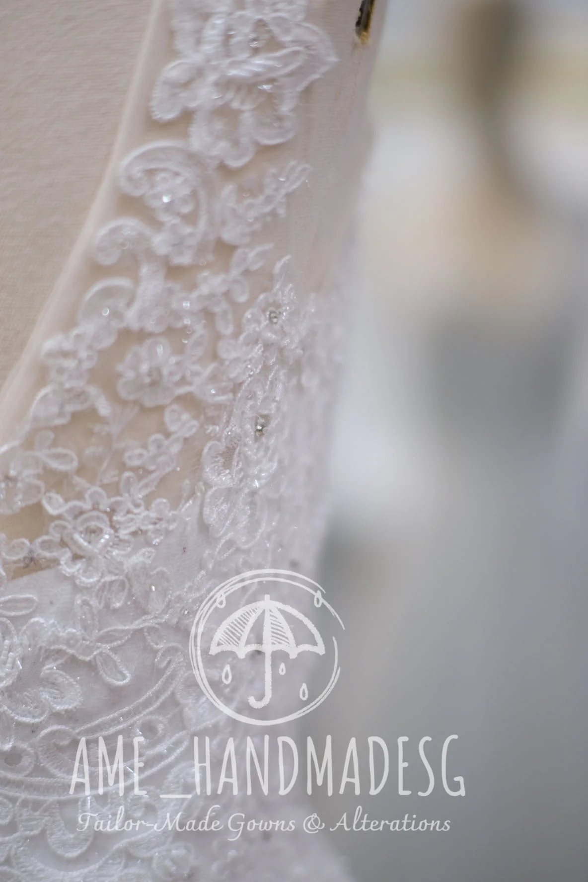 Lux Half Lace Beaded Size S Wedding Gown | Ready-to-Wear - Image 4