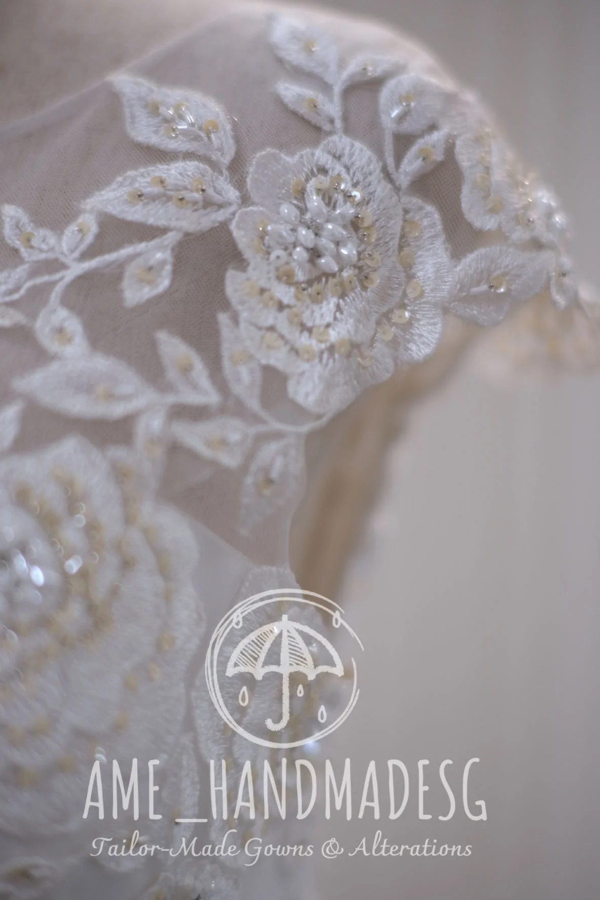 Premium Full Applique Lace Beaded Wedding Gown | Ready-to-Wear - Image 10
