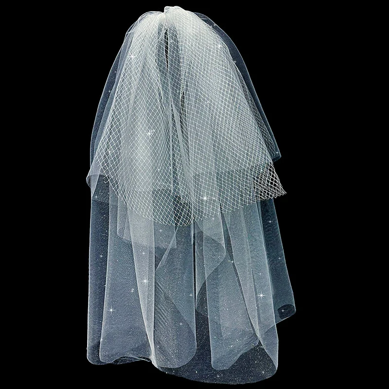 Wedding Veil Flash Mesh Puffy - Image 2