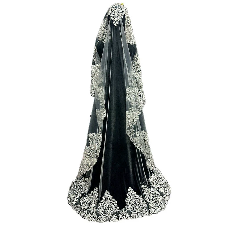 Wedding Veil Long Lace - Image 5