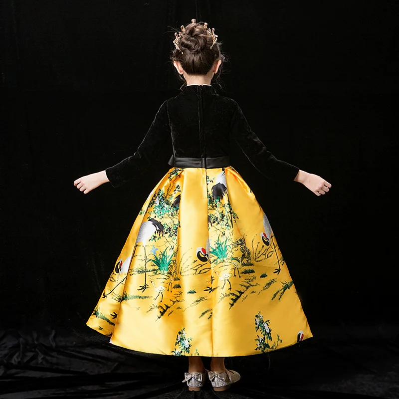 Winter Thicken Padded Style Cheongsam Hanfu for Children - Image 5