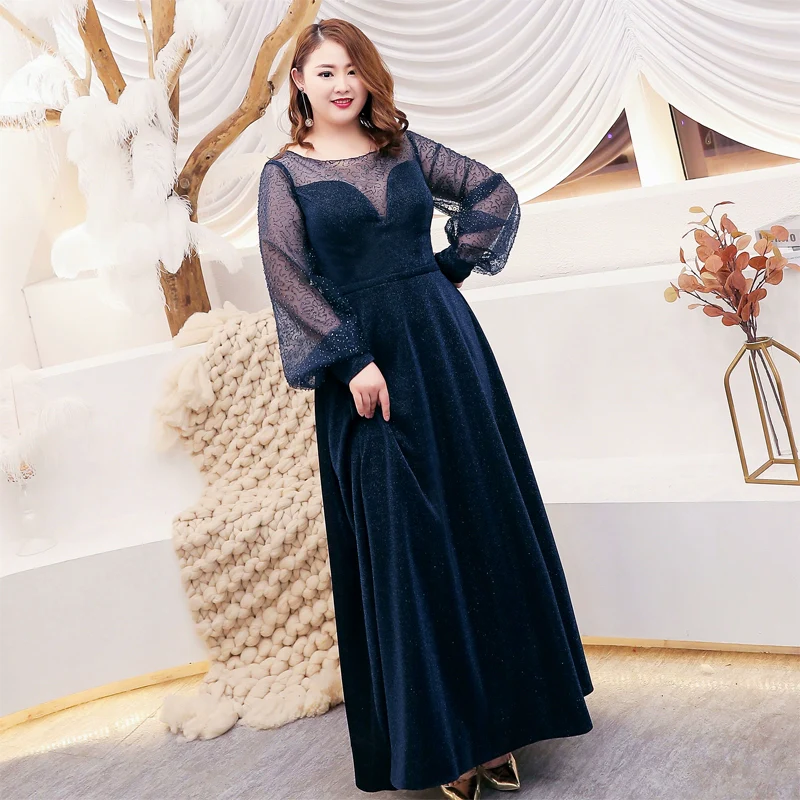 Women Elegant Long Sleeve A Line Dress - Image 6